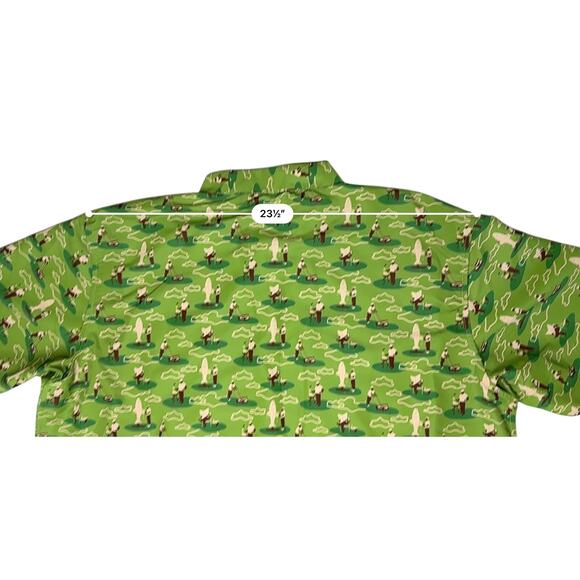 Magellan Laguna Madre Dad Lawn Camo SS Shirt 3XL UPF Green Casual Quick Drying - Picture 7 of 10